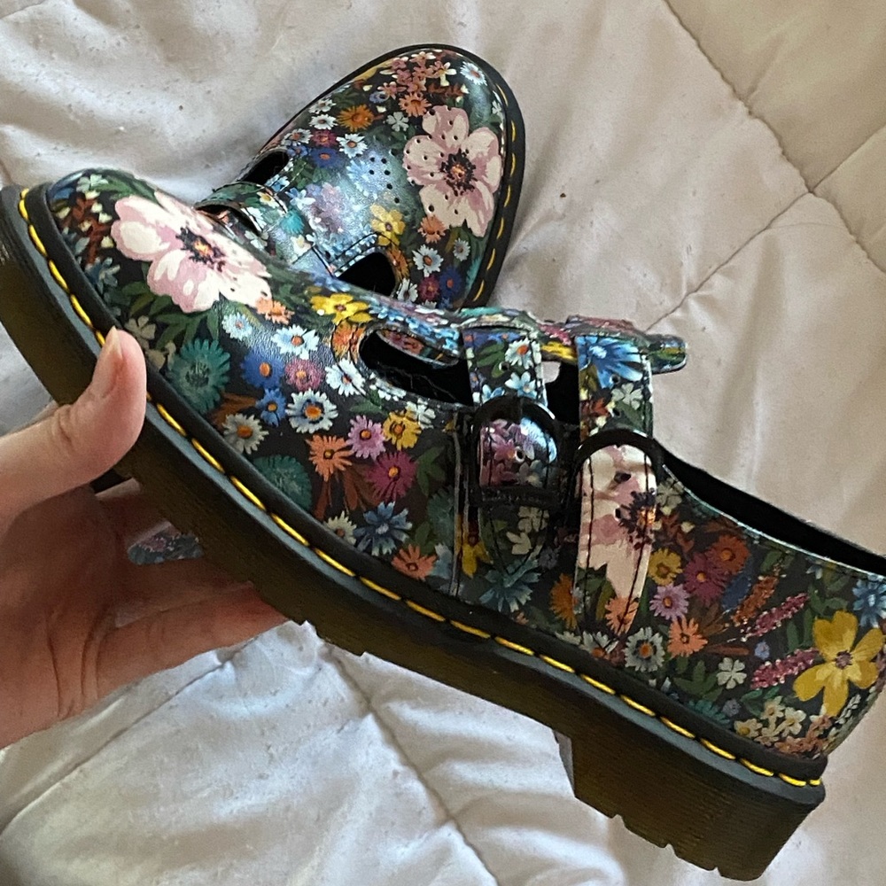 Floral Doc Marten Maryjanes